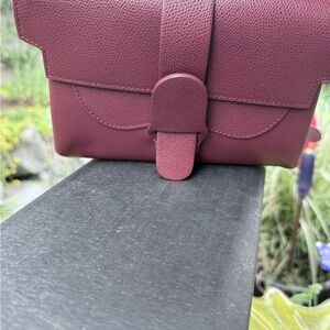 Senreve Red Crossbody Bag with Structured Design